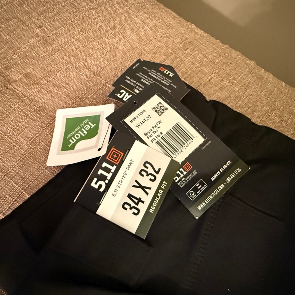 5.11 34x32 Black Stryke Pant 74369